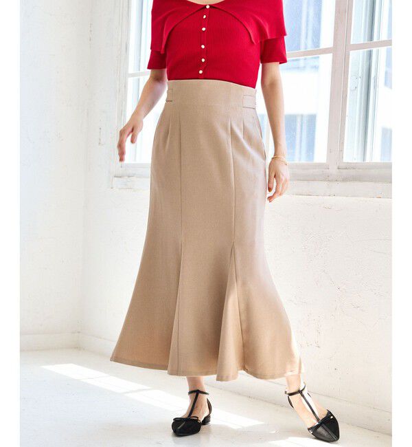 VIS「【美easy】ウーリッシュマーメイドスカート【セットアップ対応/洗える】」|スカート|