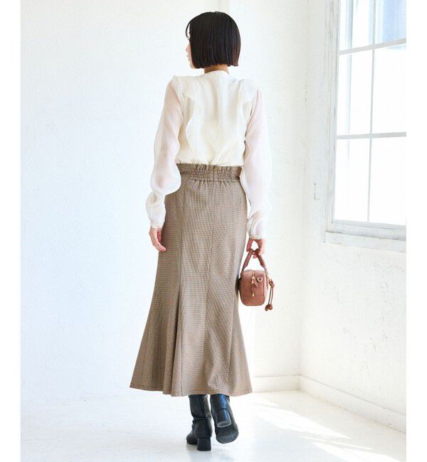 VIS「【美easy】ウーリッシュマーメイドスカート【セットアップ対応/洗える】」|スカート|