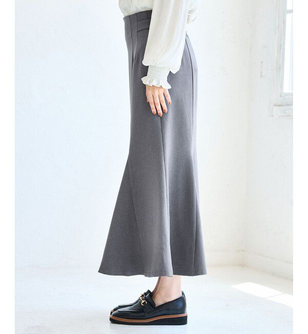 VIS「【美easy】ウーリッシュマーメイドスカート【セットアップ対応/洗える】」|スカート|