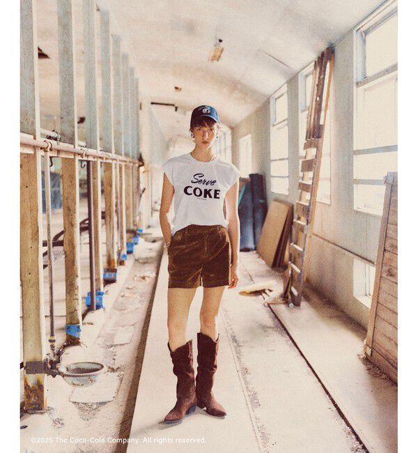 VIS「【Coca-Cola】VIS別注ロゴプリントフレンチTシャツ」|Tシャツ・カットソー|