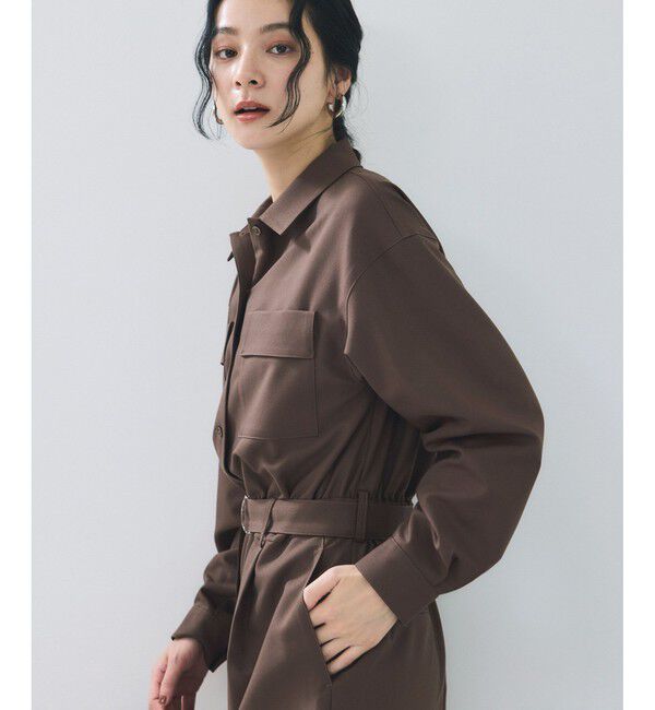 VIS「ポケットディテールジャンプスーツ」|オールインワン|