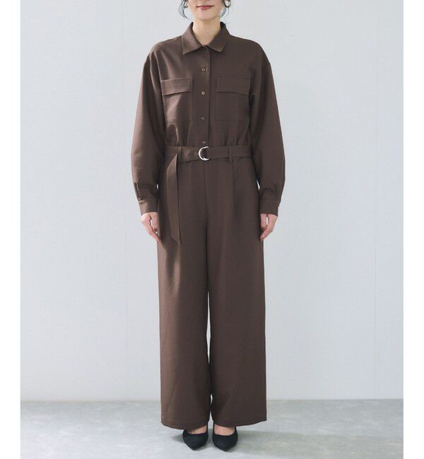 VIS「ポケットディテールジャンプスーツ」|オールインワン|