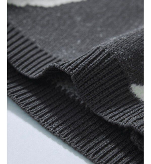 VIS「リボンモチーフジャガードカーディガン/イージーケア」|カーディガン|