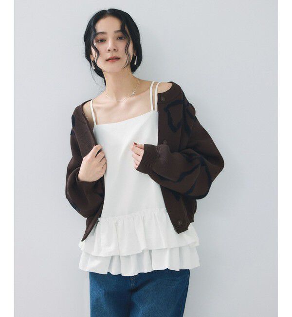 VIS「レイヤードティアードインナートップス」|キャミソール|