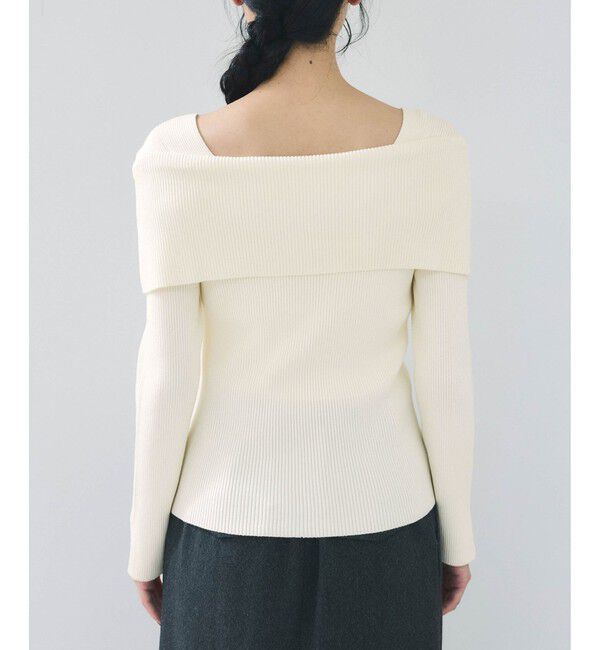 VIS「オフショルダーモチモチリブニット」|ニット・セーター|