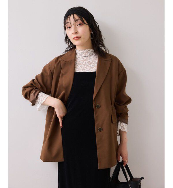 VIS「刺繍アソートベロアキャミワンピース/2WAY」|ワンピース|