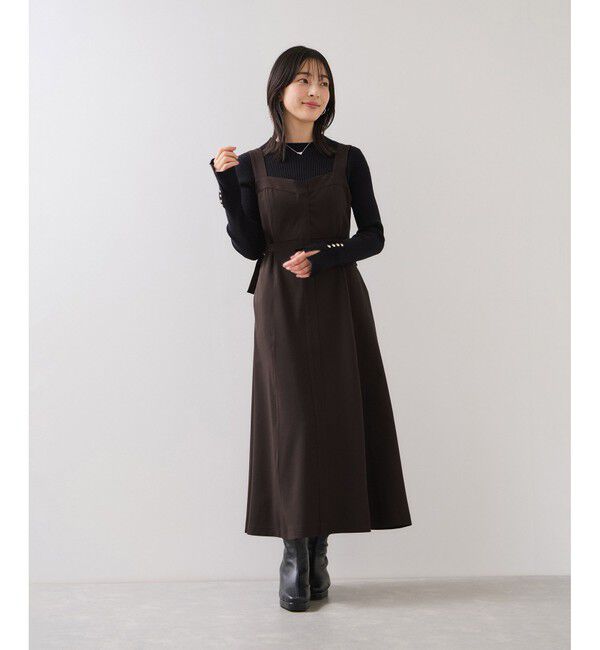 VIS「ウエストベルトジャンパースカート」|ワンピース|
