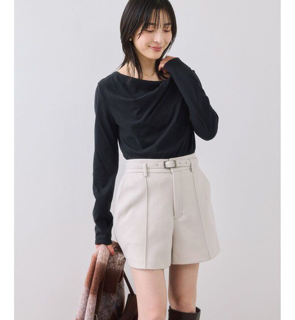 VIS「ドレープオフショルロンT/一部WEB限定カラー・イージーケア」|Tシャツ・カットソー|