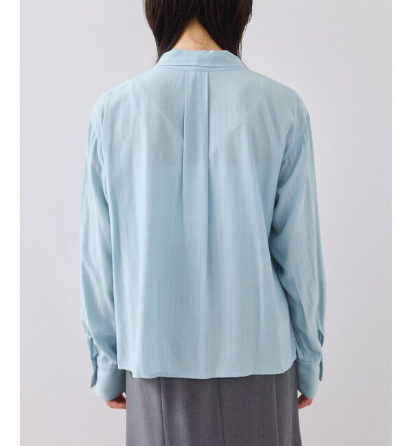 VIS「ランダムピンタックボウタイブラウス」|シャツ・ブラウス|