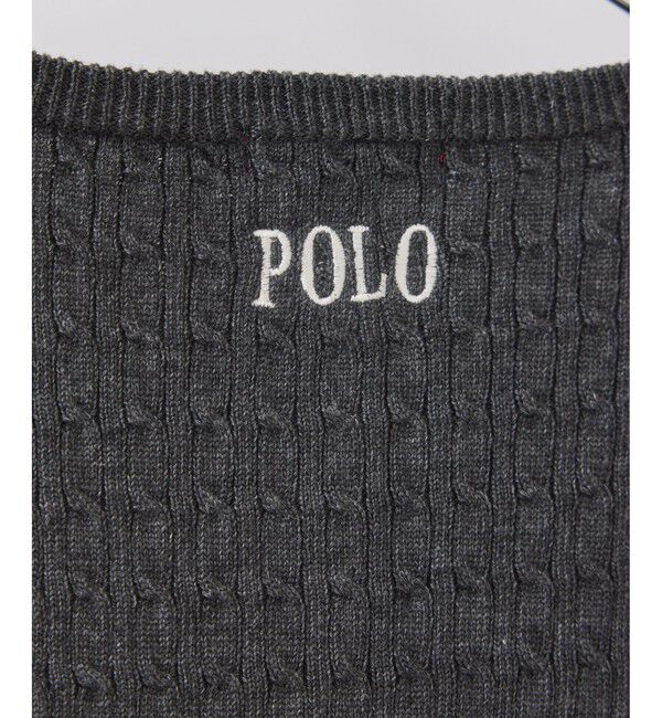 VIS「【POLO BCS】VIS別注ヘンリーネックミニケーブルニットトップス」|ニット・セーター|