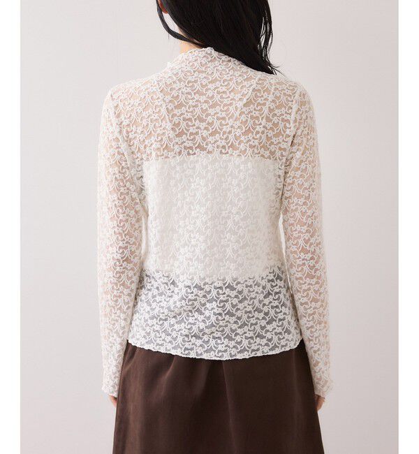 VIS「レースプチハイネックインナープルオーバー」|Tシャツ・カットソー|