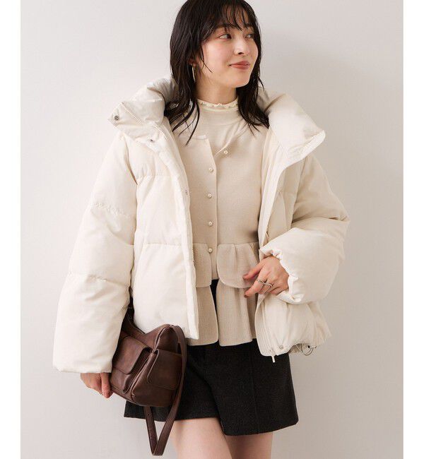 VIS「ティアードペプラムニットカーディガン」|カーディガン|