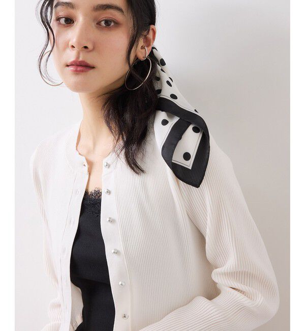 VIS「ペプラムニットカーディガン/イージーケア」|カーディガン|