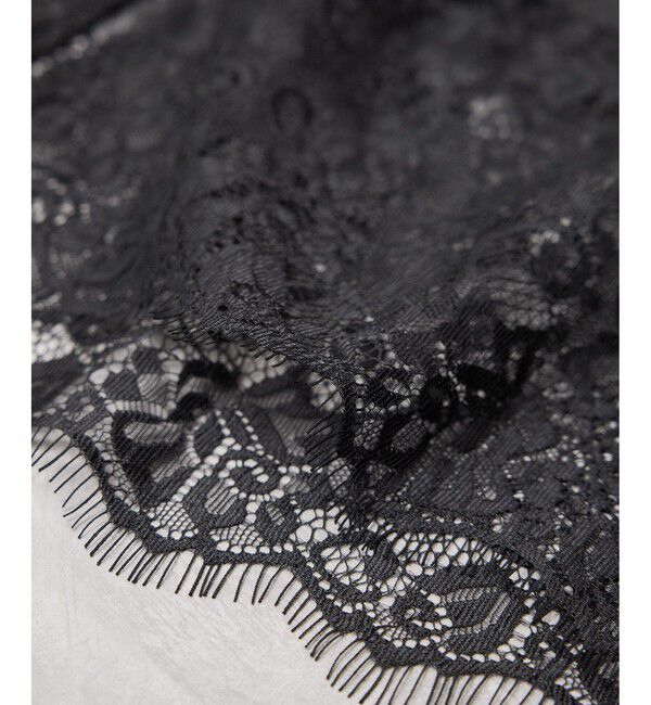 VIS「裾レースドッキングシャツ」|シャツ・ブラウス|