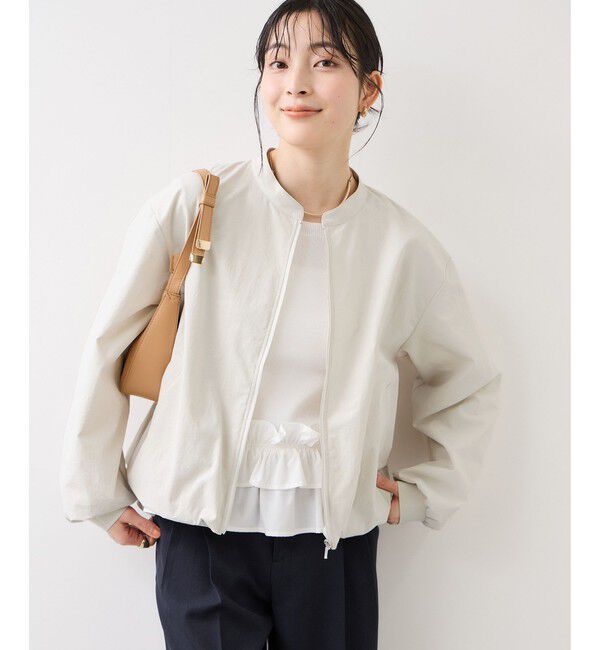 VIS「ボリュームバルーンブルゾン/UVケア・イージーケア」|ブルゾン・スタジャン|