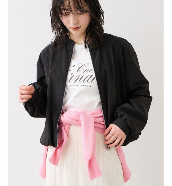 VIS「ボリュームバルーンブルゾン/UVケア・イージーケア」|ブルゾン・スタジャン|