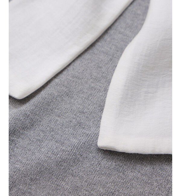 VIS「バイカラーリボンドッキングニット」|ニット・セーター|