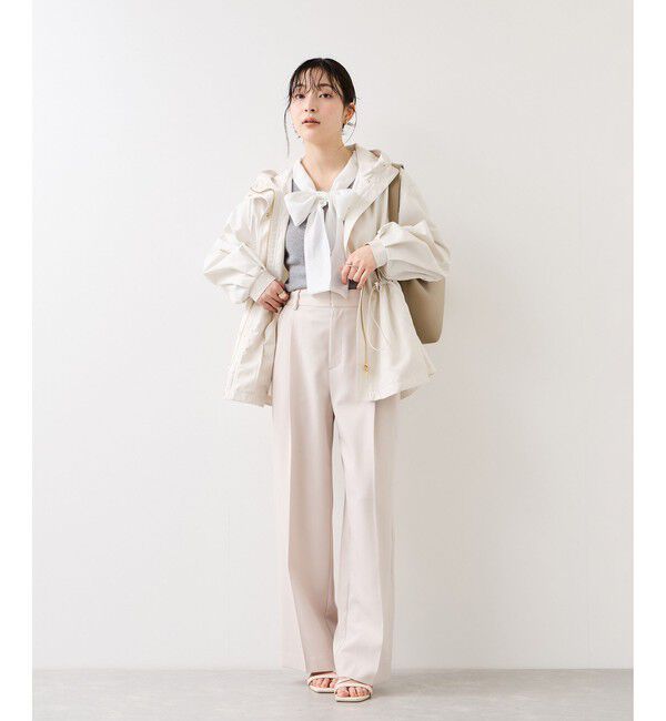 VIS「バイカラーリボンドッキングニット」|ニット・セーター|