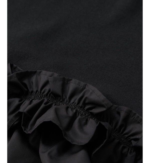 VIS「裾フリルティアードドッキングニット」|ニット・セーター|