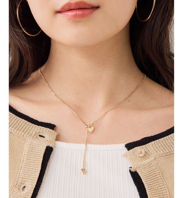 VIS「ハートドロップネックレス」|ネックレス|