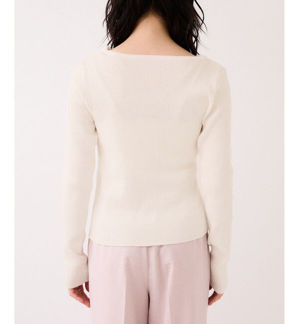 VIS「ドレープオフショルダーリブニット/イージーケア」|ニット・セーター|