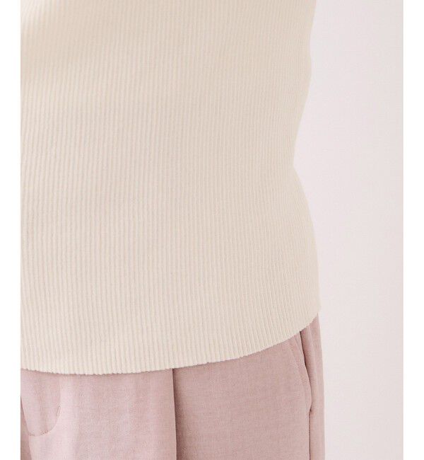 VIS「ドレープオフショルダーリブニット/イージーケア」|ニット・セーター|