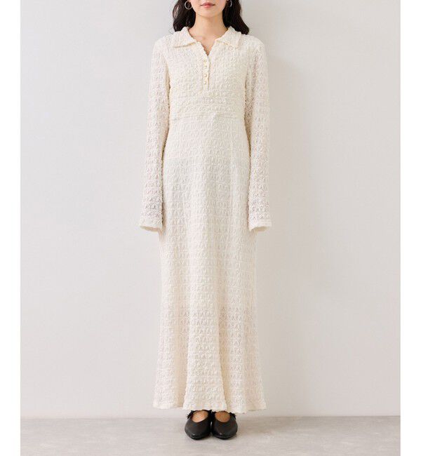 VIS「膨れジャガードカットソーワンピース」|ワンピース|