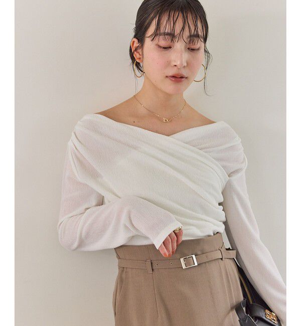 VIS「シアードレープトップス/イージーケア」|Tシャツ・カットソー|