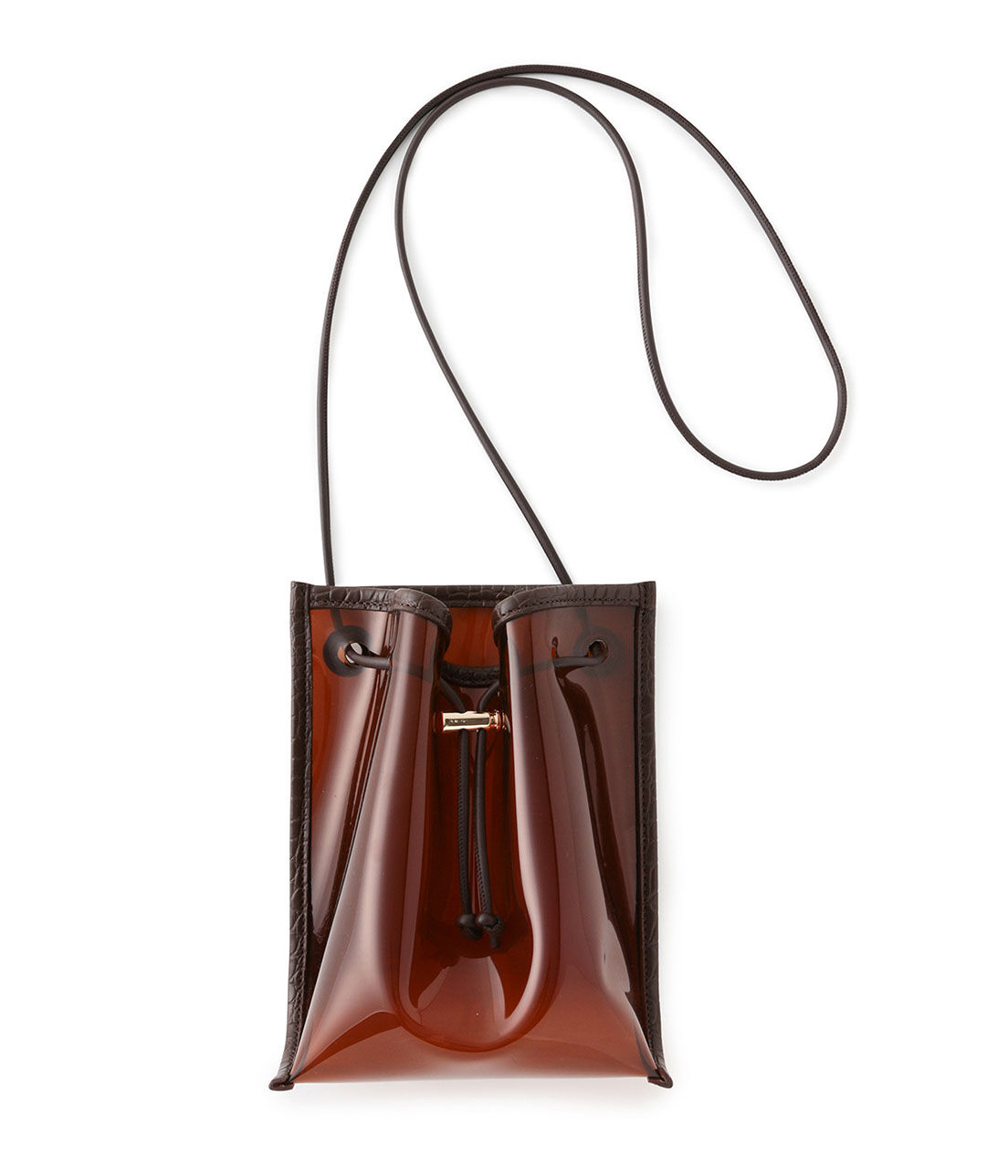 ROPE PICNIC PASSAGE「クロコ型押しコンビクリアミニショルダーバッグ」|ショルダー・メッセンジャー|