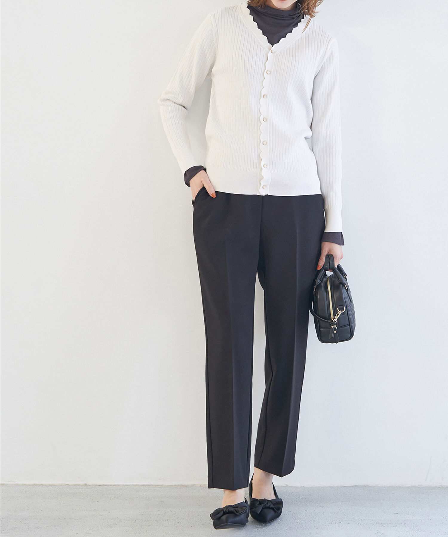 Rope&rsquo;Picnic「オーガニックスイスニットカーディガン」|カーディガン|