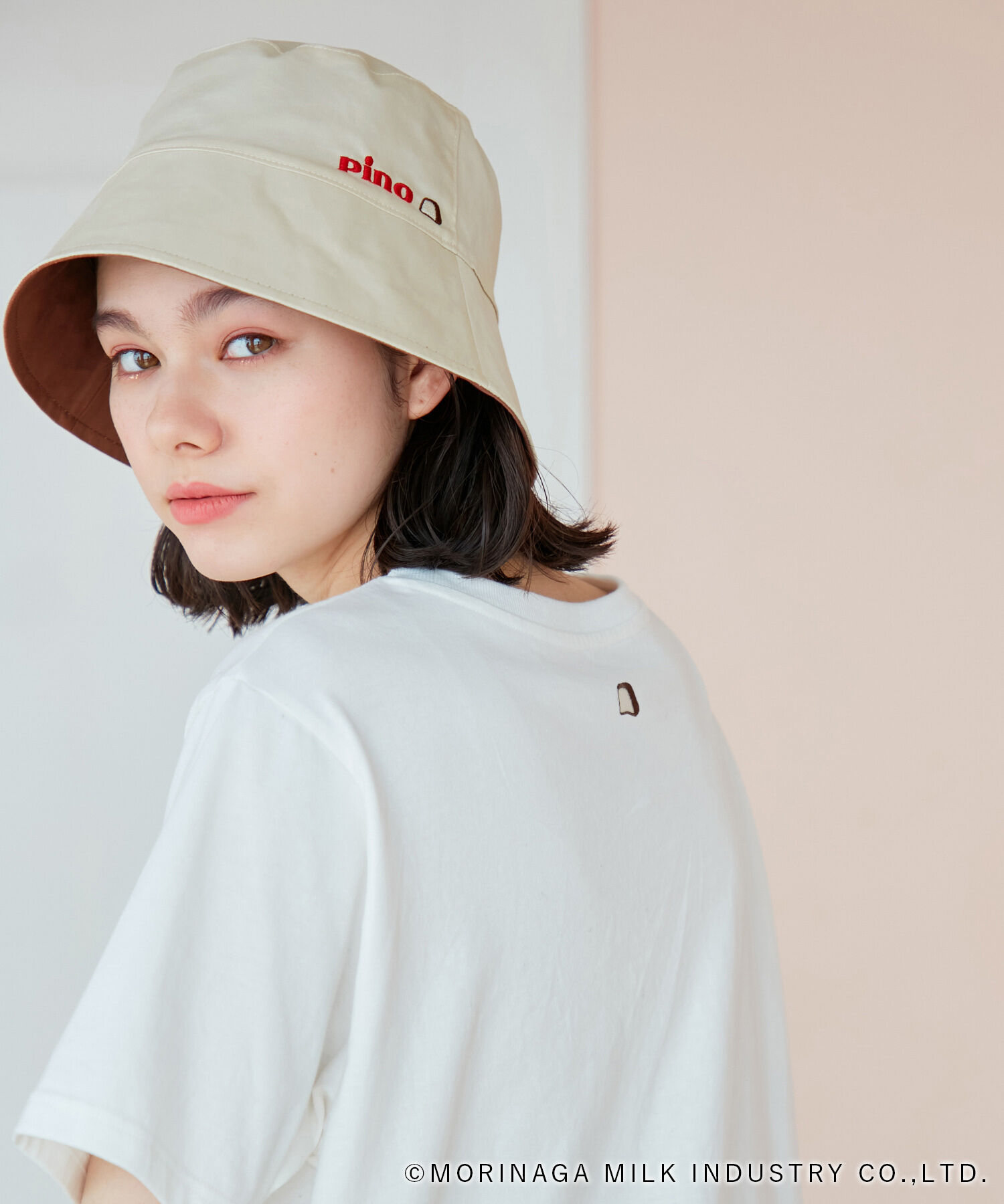 ROPE PICNIC PASSAGE「【Pino meets ROPE' PICNIC】刺繍リバーシブルバケットハット」|ハット|