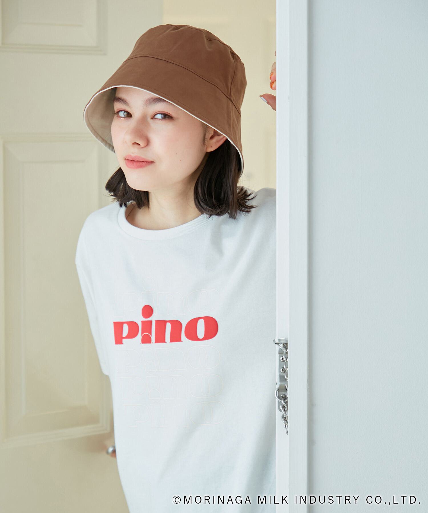 ROPE PICNIC PASSAGE「【Pino meets ROPE' PICNIC】刺繍リバーシブルバケットハット」|ハット|