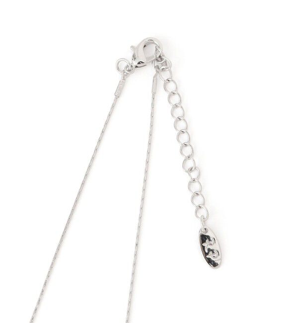 ROPE PICNIC PASSAGE「飛ばしクリアビーズミディアムネックレス」|ネックレス|