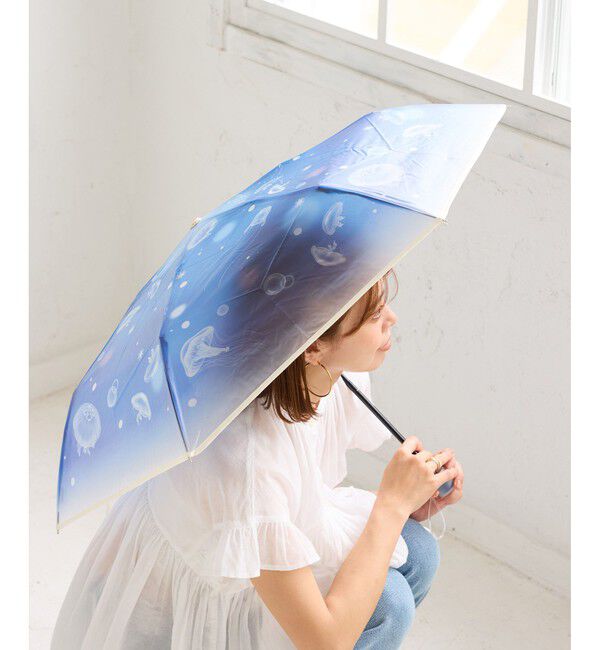 ROPE PICNIC PASSAGE「【えのすい&times;Wpc.】アンブレラmini」|傘|ブルー(44)