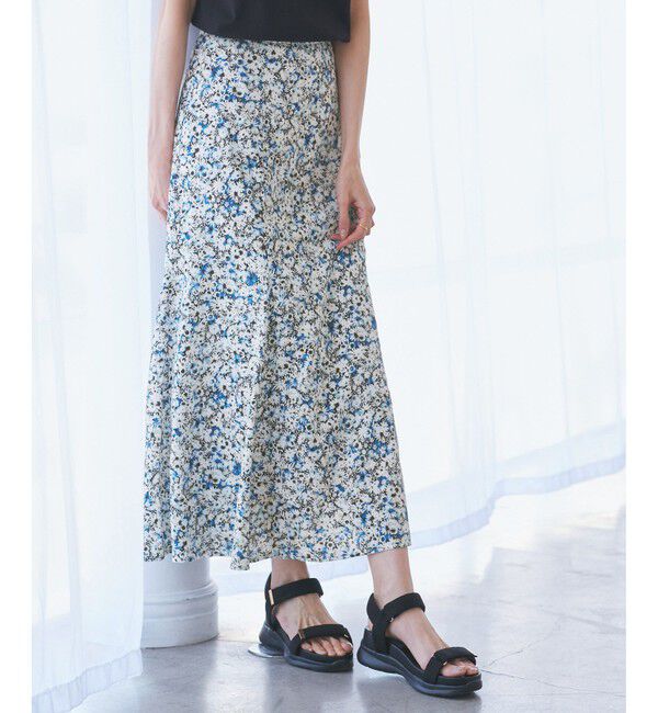 Rope&rsquo;Picnic「【emur/エミュール】マーガレット柄ナロースカート」|スカート|