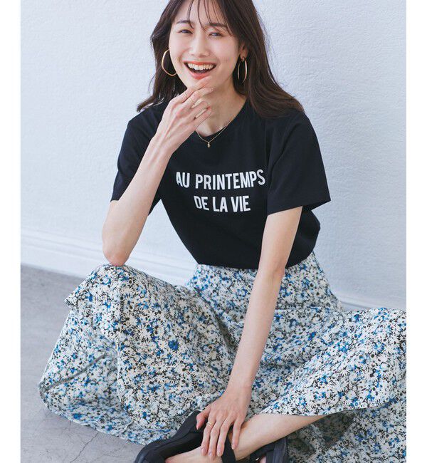 Rope&rsquo;Picnic「【emur/エミュール】マーガレット柄ナロースカート」|スカート|