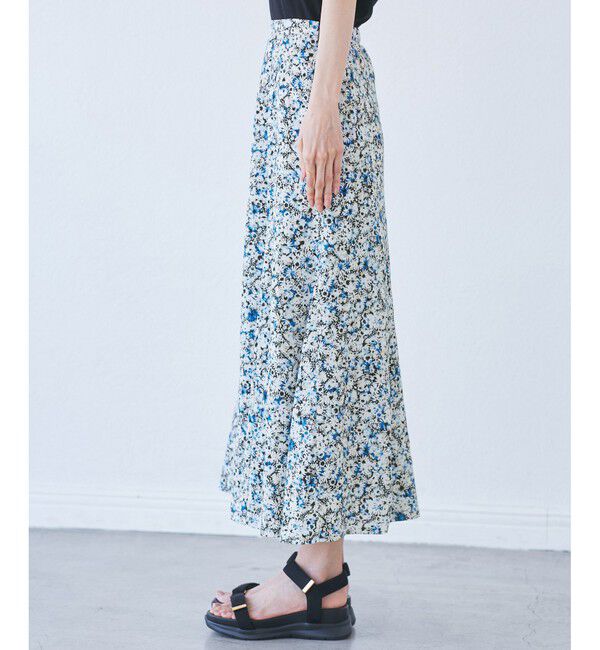 Rope&rsquo;Picnic「【emur/エミュール】マーガレット柄ナロースカート」|スカート|