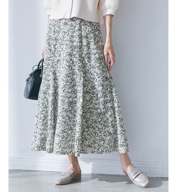 Rope&rsquo;Picnic「【emur/エミュール】マーガレット柄ナロースカート」|スカート|