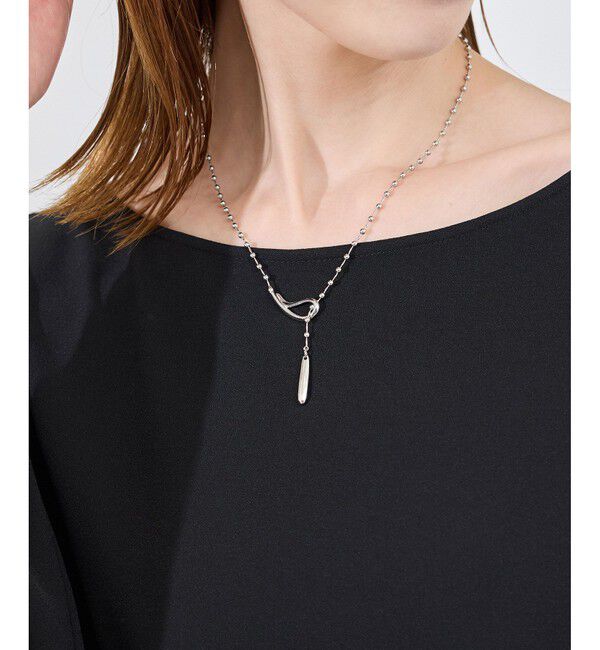 ROPE PICNIC PASSAGE「デザインボールチェーンＹ字ショートネックレス」|ネックレス|