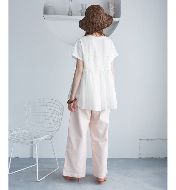 Rope&rsquo;Picnic「シャーリングビスチェ風ドッキングカットソー」|Tシャツ・カットソー|