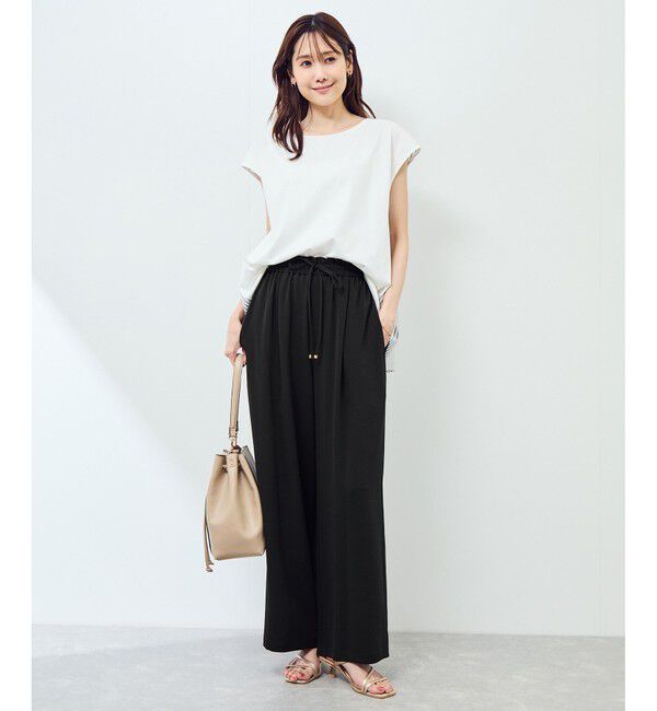 Rope&rsquo;Picnic「ジョガーイージーワイドパンツ/セットアップ対応」|チノ|