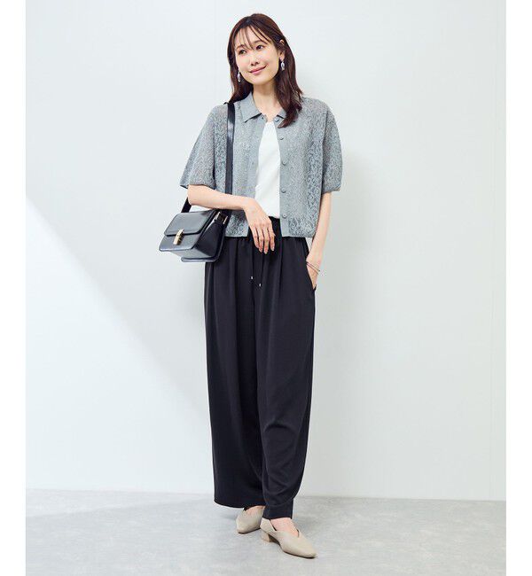 Rope&rsquo;Picnic「ジョガーイージーワイドパンツ/セットアップ対応」|チノ|