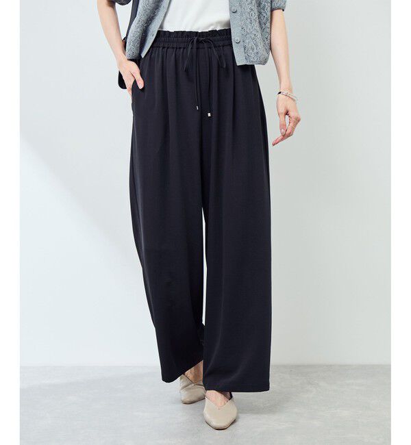 Rope&rsquo;Picnic「ジョガーイージーワイドパンツ/セットアップ対応」|チノ|