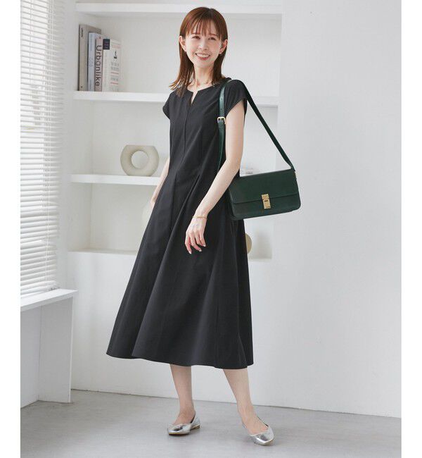 Rope&rsquo;Picnic「【吸水速乾】ウエストタックカットワンピース」|ワンピース|