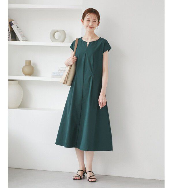 Rope&rsquo;Picnic「【吸水速乾】ウエストタックカットワンピース」|ワンピース|