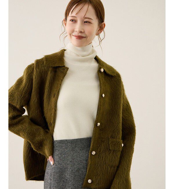 Rope&rsquo;Picnic「アンチピリングリブタートルニットプルオーバー/イージーケア」|ニット・セーター|