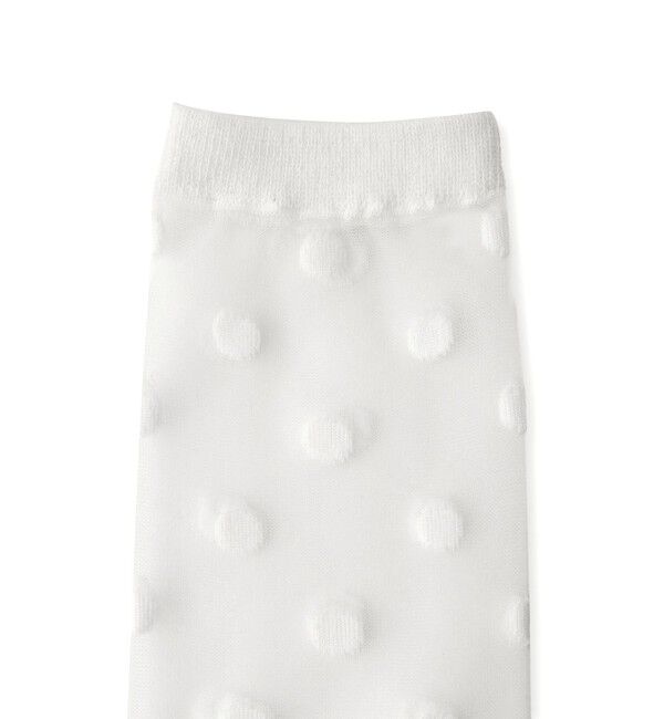 ROPE PICNIC PASSAGE「ドット柄シースルーソックス」|ソックス|