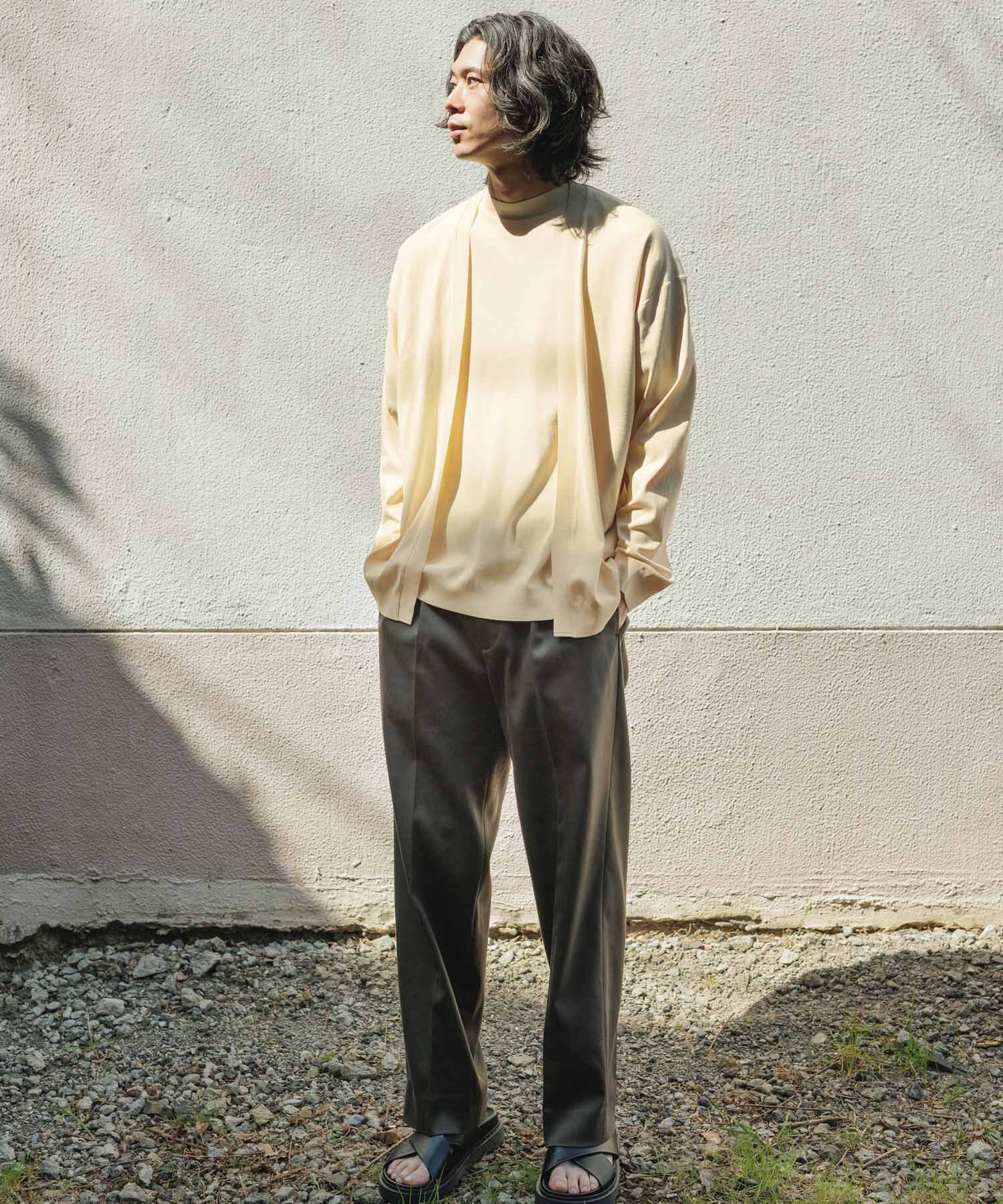 ADAM ET ROPE'「【2点セット】セーターマシーン カーディガン＆半袖T/アンサンブル」|カーディガン|