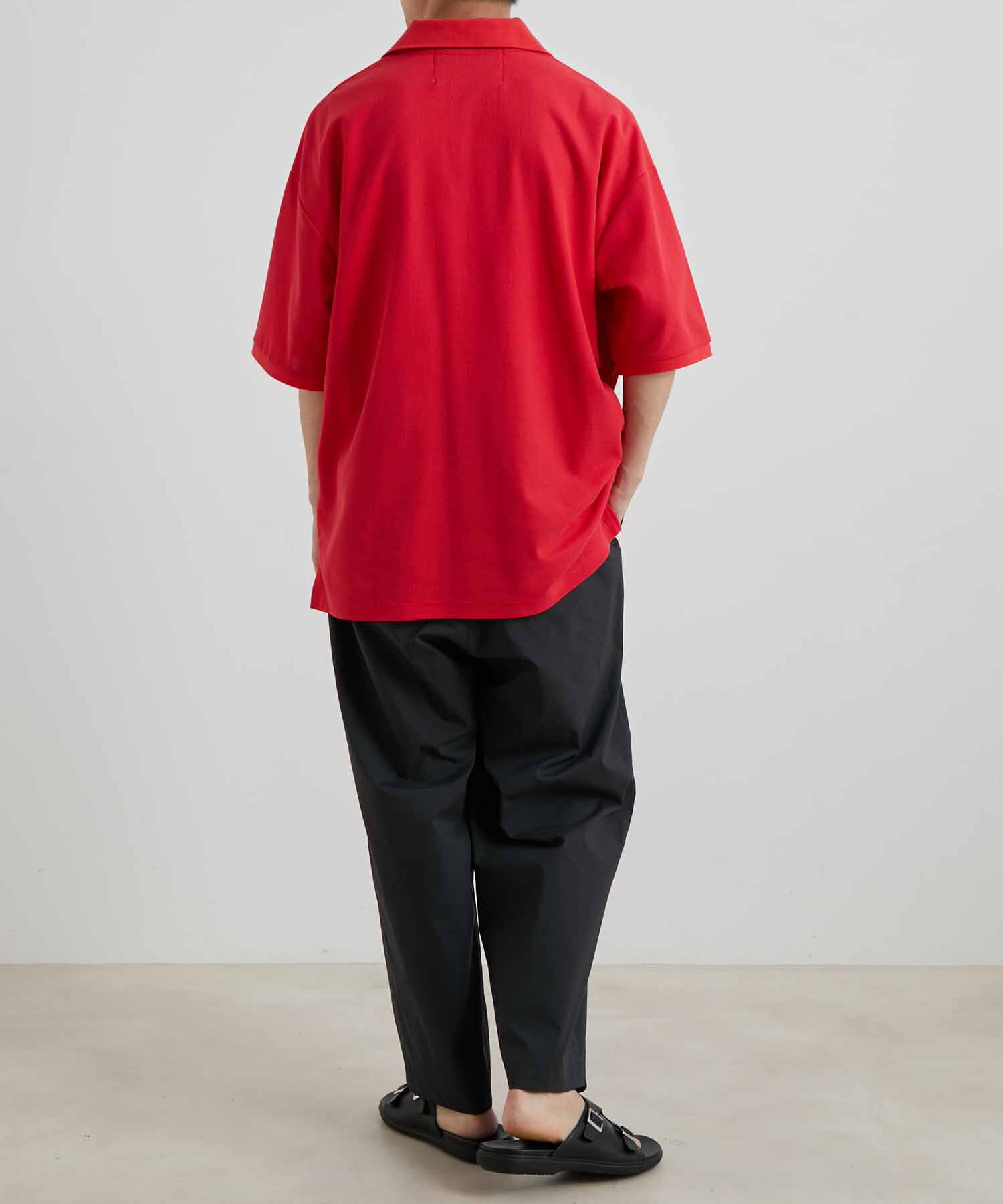 ADAM ET ROPE'「【WEB限定】LOGAN/ローガン 別注 ワンポイント刺繍 ビッグシルエット カノコ ポロシャツ」|シャツ・ブラウス|