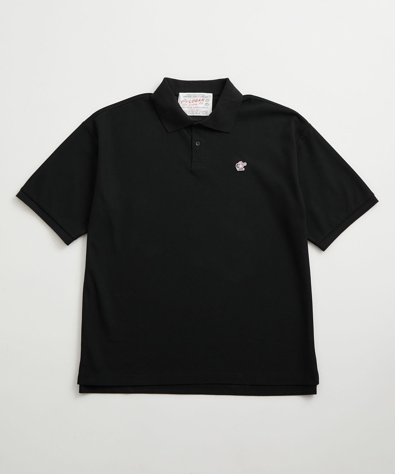 ADAM ET ROPE'「【WEB限定】LOGAN/ローガン 別注 ワンポイント刺繍 ビッグシルエット カノコ ポロシャツ」|シャツ・ブラウス|